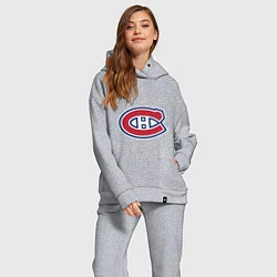 Женский костюм оверсайз Montreal Canadiens, цвет: меланж — фото 2