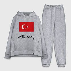 Женский костюм оверсайз Turkey, цвет: меланж