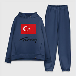 Женский костюм оверсайз Turkey, цвет: тёмно-синий