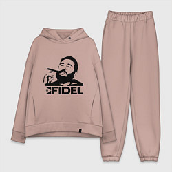 Женский костюм оверсайз FIdel, цвет: пыльно-розовый