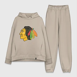 Женский костюм оверсайз Chicago Blackhawks