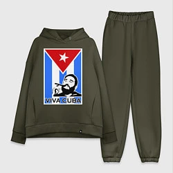 Женский костюм оверсайз Fidel: Viva, Cuba!, цвет: хаки