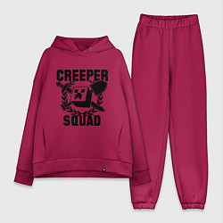 Женский костюм оверсайз Creeper Squad, цвет: маджента