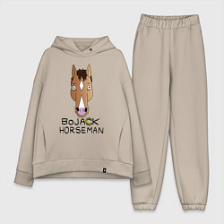 Женский костюм оверсайз BoJack Horseman, цвет: миндальный