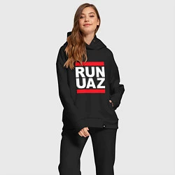 Женский костюм оверсайз Run UAZ, цвет: черный — фото 2