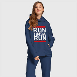 Женский костюм оверсайз Run Лиза Run, цвет: тёмно-синий — фото 2