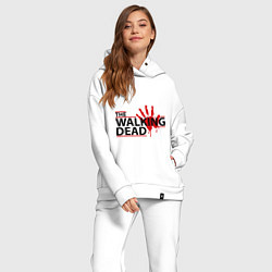 Женский костюм оверсайз The Walking Dead, кровавый след, цвет: белый — фото 2