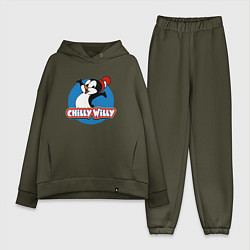 Женский костюм оверсайз Chilly Willy, цвет: хаки