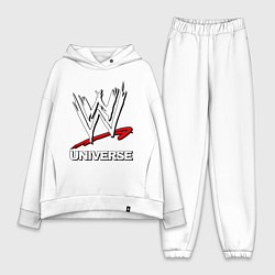 Женский костюм оверсайз WWE universe, цвет: белый