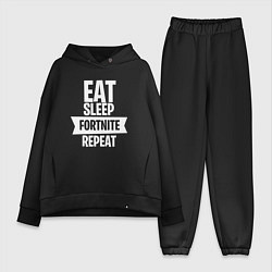 Женский костюм оверсайз Eat Sleep Fortnite Repeat