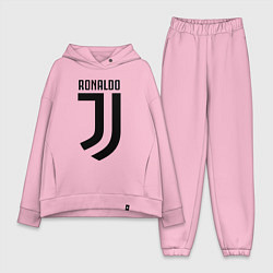 Женский костюм оверсайз Ronaldo CR7, цвет: светло-розовый