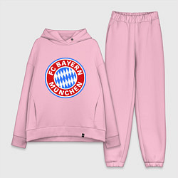 Женский костюм оверсайз Bayern Munchen FC, цвет: светло-розовый