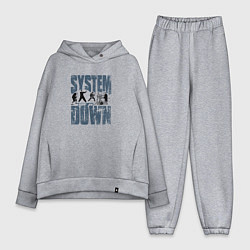 Женский костюм оверсайз System of a Down большое лого