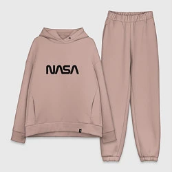 Женский костюм оверсайз NASA, цвет: пыльно-розовый