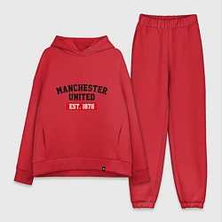 Женский костюм оверсайз FC Manchester United Est. 1878