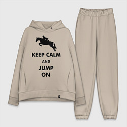 Женский костюм оверсайз Keep Calm & Jump On