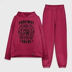 Женский костюм оверсайз Parkway Drive: Australia, цвет: маджента