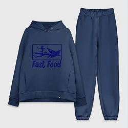 Женский костюм оверсайз Shark fast food