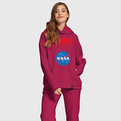 Женский костюм оверсайз Nasa Mars mission, цвет: маджента — фото 2