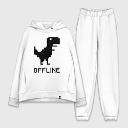 Женский костюм оверсайз Offline, цвет: белый