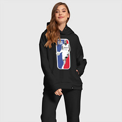 Женский костюм оверсайз NBA Kobe Bryant, цвет: черный — фото 2