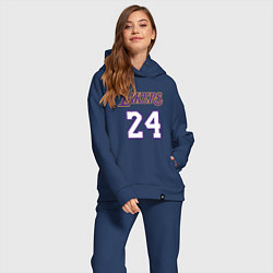 Женский костюм оверсайз Lakers 24, цвет: тёмно-синий — фото 2