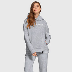 Женский костюм оверсайз MERCEDES AMG, цвет: меланж — фото 2