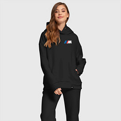 Женский костюм оверсайз BMW M LOGO 2020, цвет: черный — фото 2