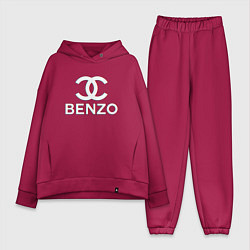 Женский костюм оверсайз BBT BENZO GANG, цвет: маджента