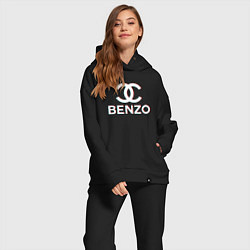 Женский костюм оверсайз BBT BENZO GANG, цвет: черный — фото 2