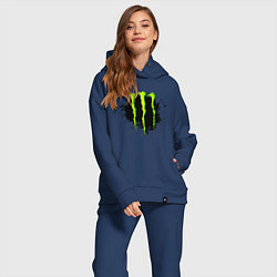 Женский костюм оверсайз MONSTER ENERGY, цвет: тёмно-синий — фото 2