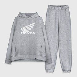 Женский костюм оверсайз HONDA, цвет: меланж