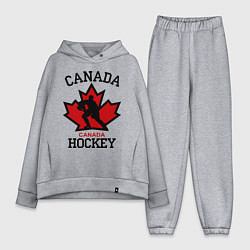 Женский костюм оверсайз Canada Hockey, цвет: меланж