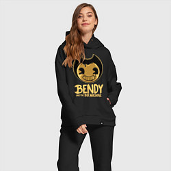 Женский костюм оверсайз Bendy And The Ink Machine, цвет: черный — фото 2