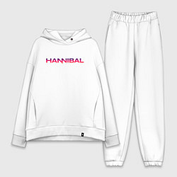 Женский костюм оверсайз Hannibal, цвет: белый