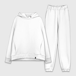 Женский костюм оверсайз Твои слезы мое вино, цвет: белый