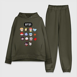 Женский костюм оверсайз BTS BT21