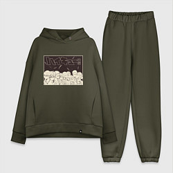 Женский костюм оверсайз Haikyu Z, цвет: хаки