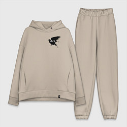 Женский костюм оверсайз Karasuno Karasuno High, цвет: миндальный