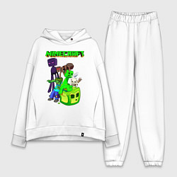 Женский костюм оверсайз Minecraft, цвет: белый