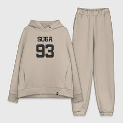 Женский костюм оверсайз BTS - Suga 93, цвет: миндальный