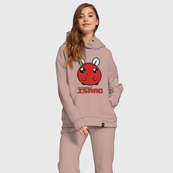 Женский костюм оверсайз The binding of isaac Monsters, цвет: пыльно-розовый — фото 2