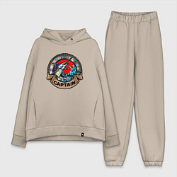 Женский костюм оверсайз Рыба меч Captain