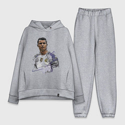 Женский костюм оверсайз Cristiano Ronaldo Manchester United Portugal