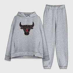 Женский костюм оверсайз Bulls - Jordan, цвет: меланж