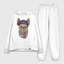 Женский костюм оверсайз Славянская лама