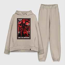 Женский костюм оверсайз Постер За Императора! красны