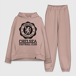 Женский костюм оверсайз Chelsea FC: Emblem, цвет: пыльно-розовый