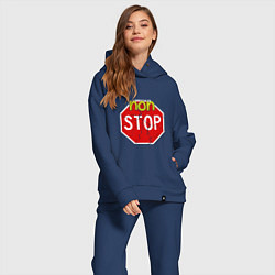 Женский костюм оверсайз Non stop, цвет: тёмно-синий — фото 2