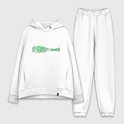 Женский костюм оверсайз Подари мне любовь Иероглифы